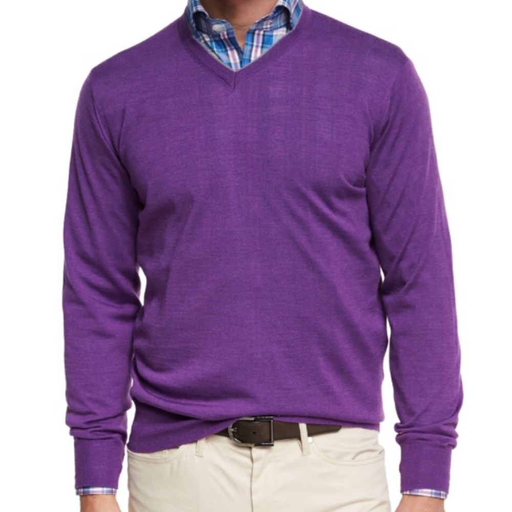 Peter Millar Silk Blend V-Neck Sweater